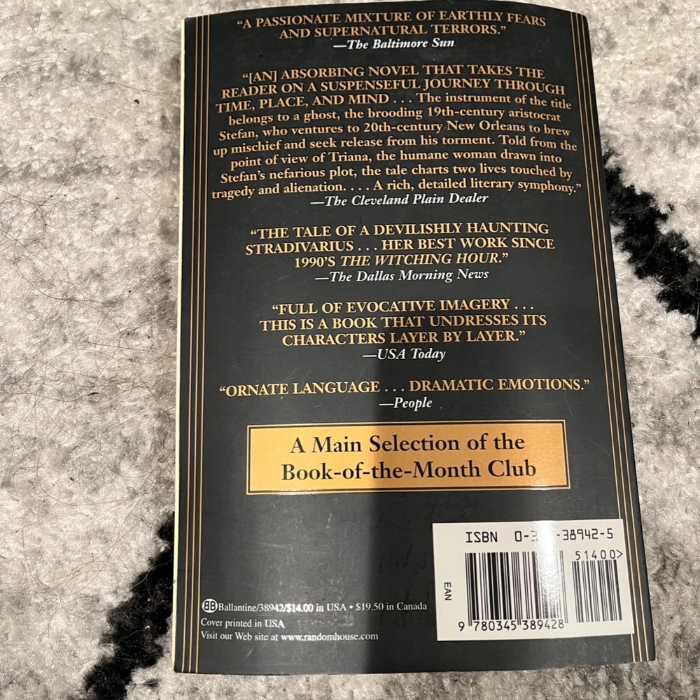 Anne Rice- Violin paperback - Picture 3 of 3
